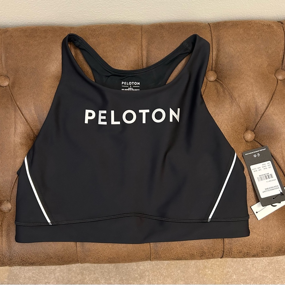 Peloton Women’s Endurance Black High-Neck Sports Bra
